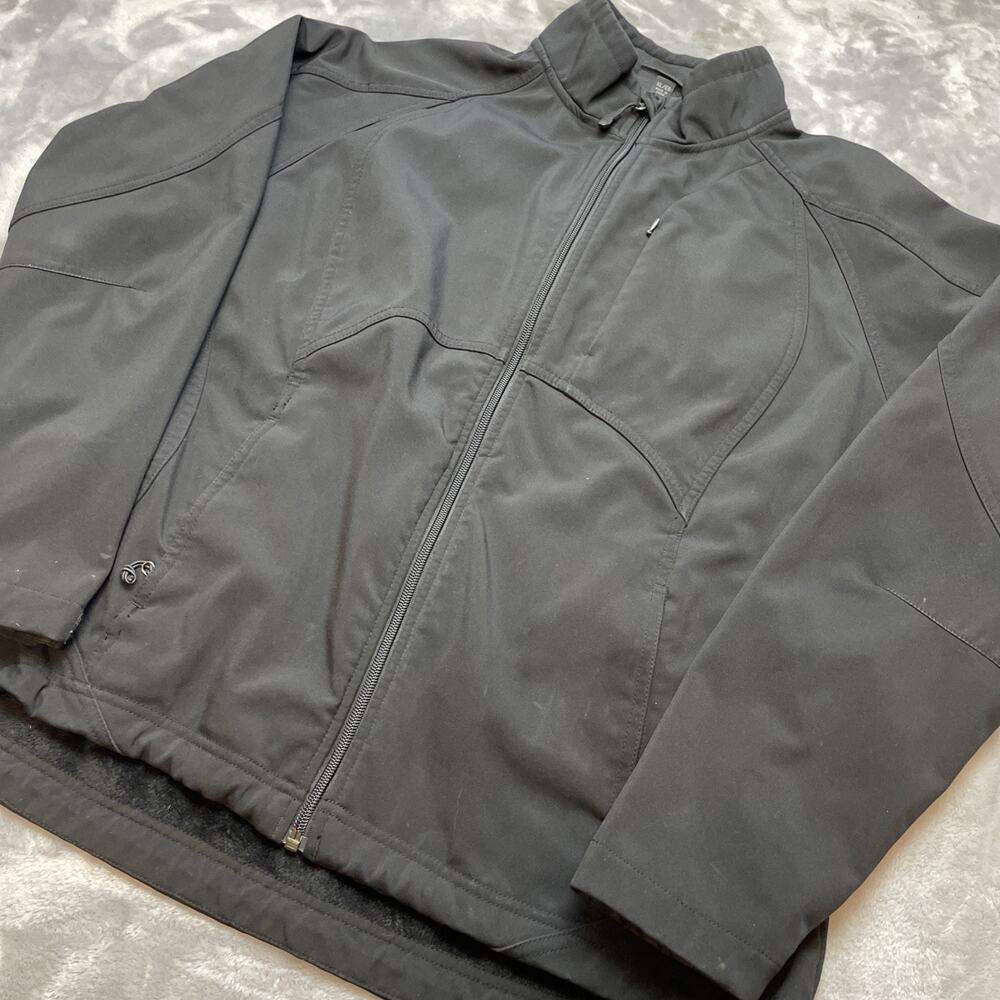 Black Diamond Double Diamond Womens Softshell Jacket Sz XL Black Faux Fur Lining